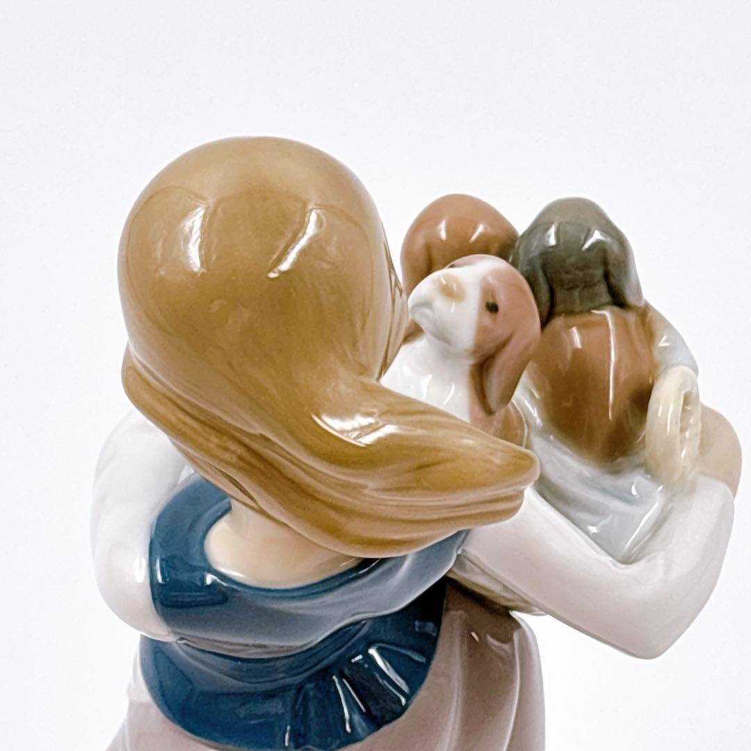 LLADRO リヤドロ お出かけ Girl with Puppies #1311