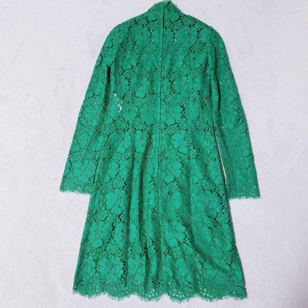 DOLCE&GABBANA 総レース ワンピース　ハイネック　38 ドルガバ