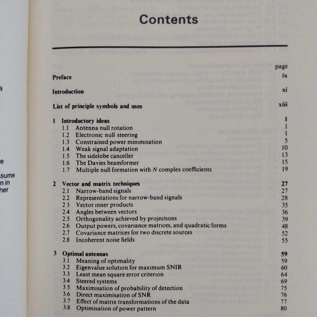 洋書 Adaptive Array Principles Hudson