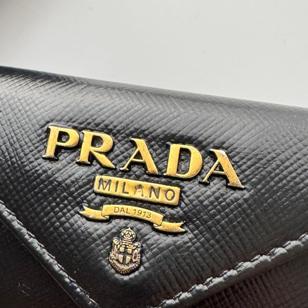 【美品】 337 PRADA プラダ 3つ折り財布 ミニ財布