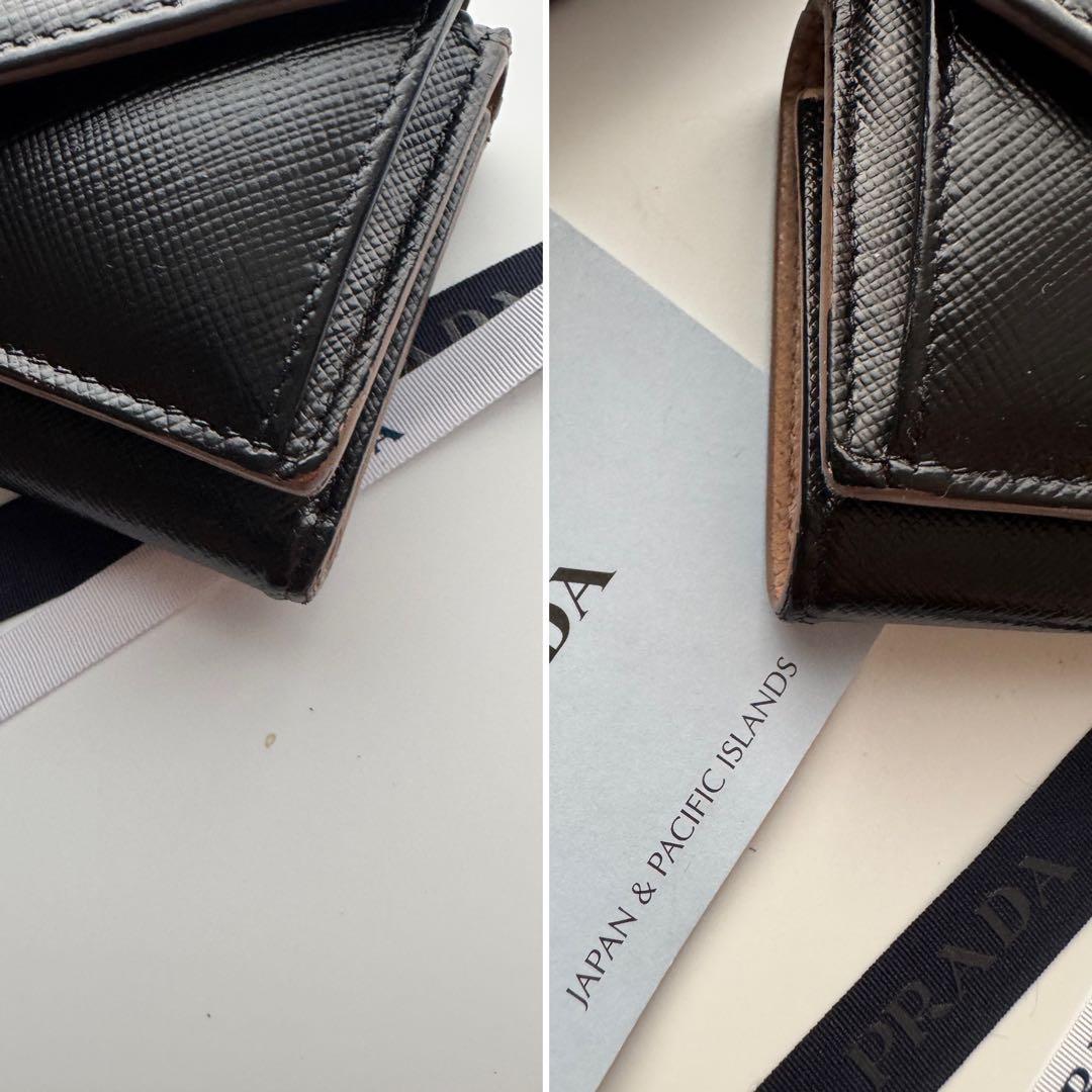 【美品】 337 PRADA プラダ 3つ折り財布 ミニ財布