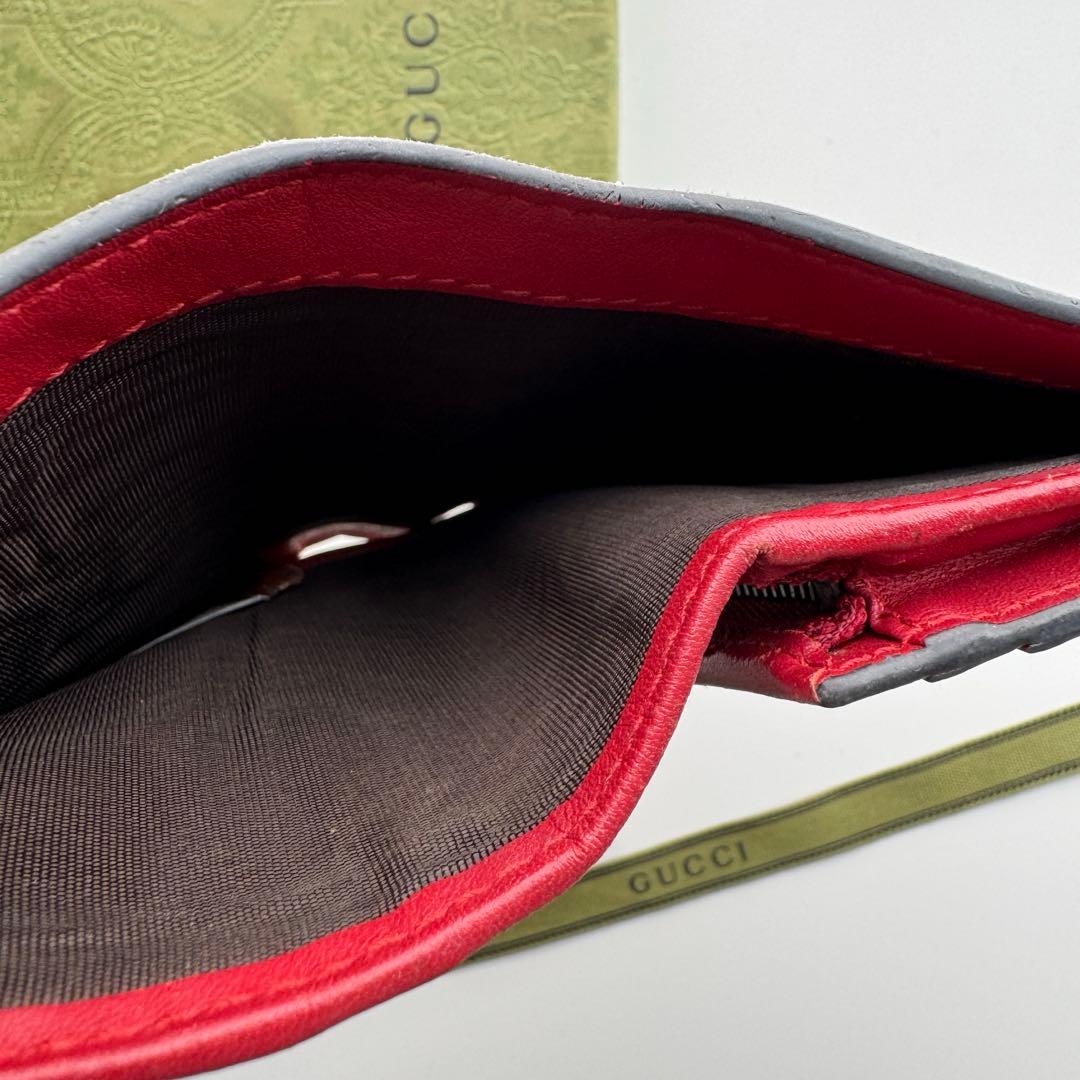 【限定価格】 GUCCI グッチ さくらんぼ2つ折り 財布 コンパクト チェリー