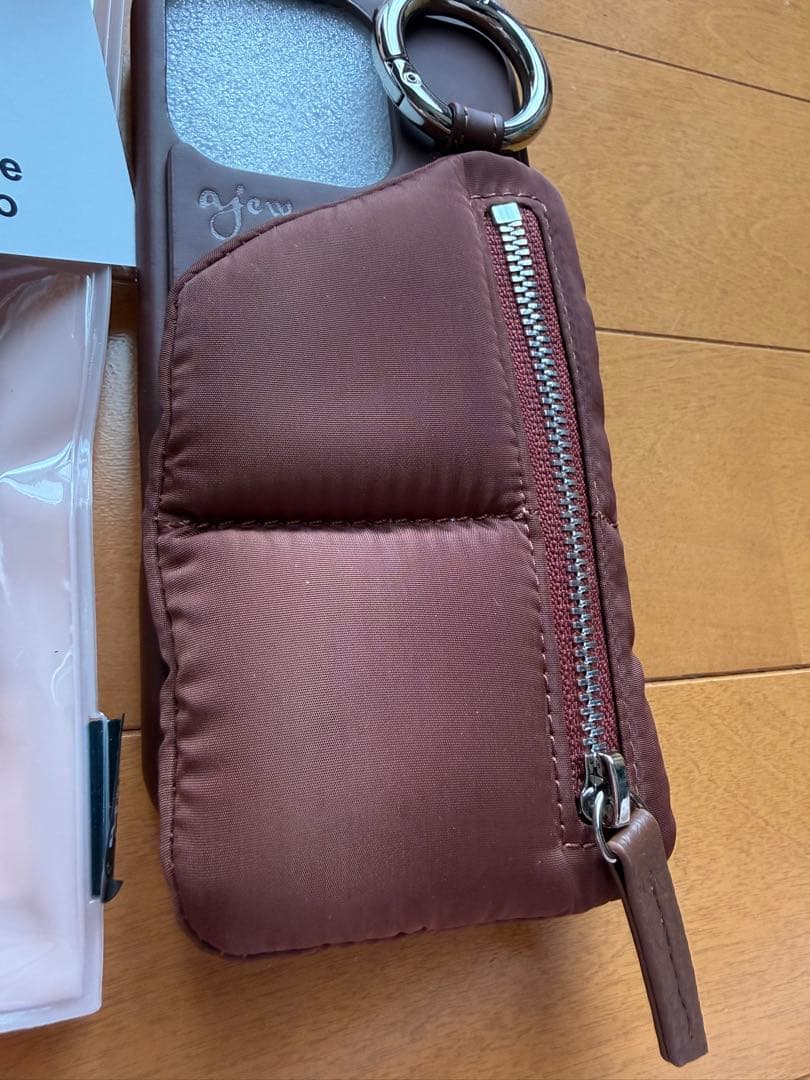 iPhoneアクセサリー ajew puffer case iPhone16 pro mocabrown