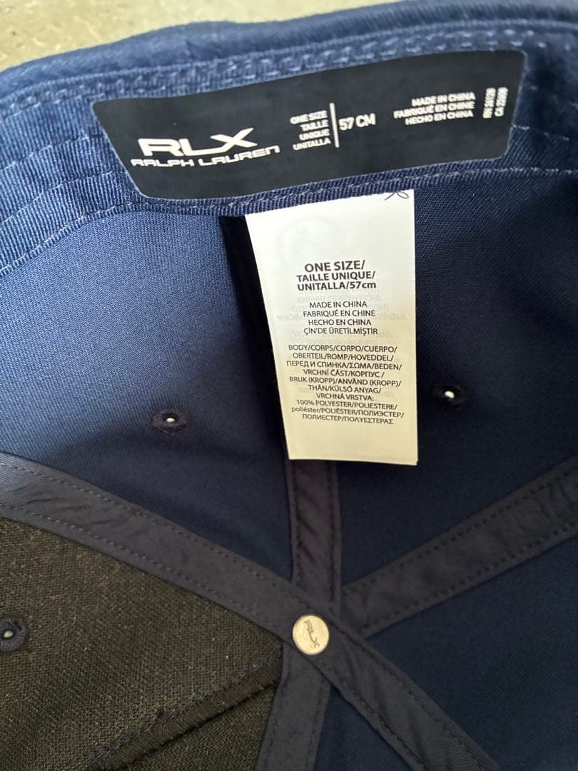 RLX Ralph Lauren ネイビーキャップ