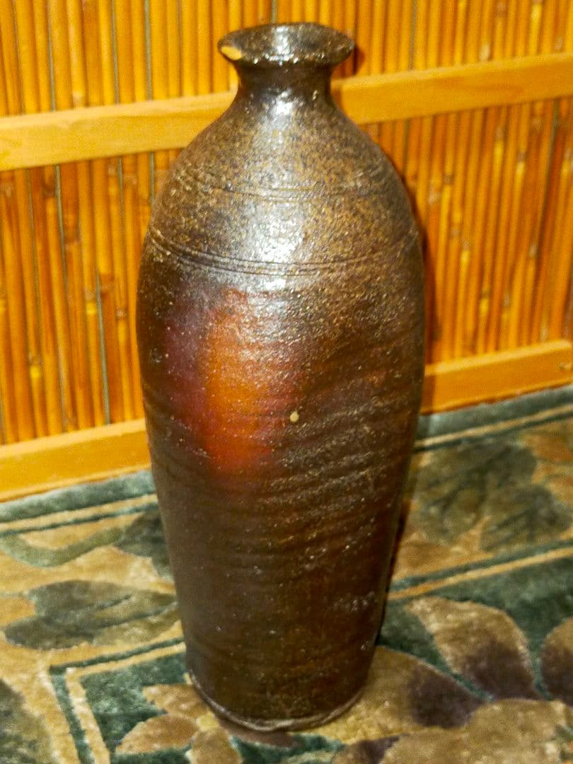 ♥南蛮　花瓶　桐箱付き　金繕いあり　骨董　古玩
