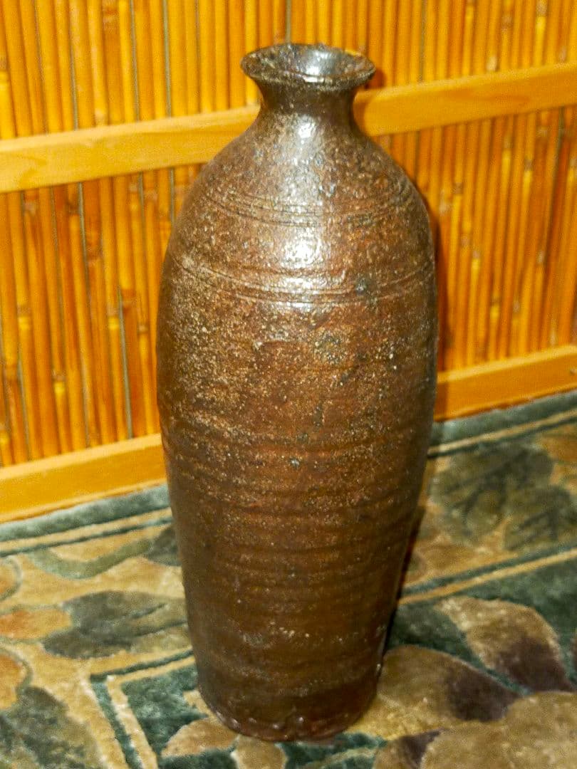 ♥南蛮　花瓶　桐箱付き　金繕いあり　骨董　古玩
