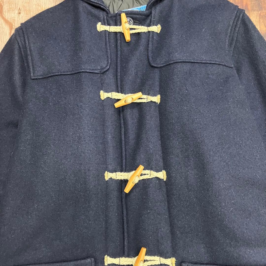 90s 中綿 ダッフル コート トラッド USA製 ネイビー VINTAGE