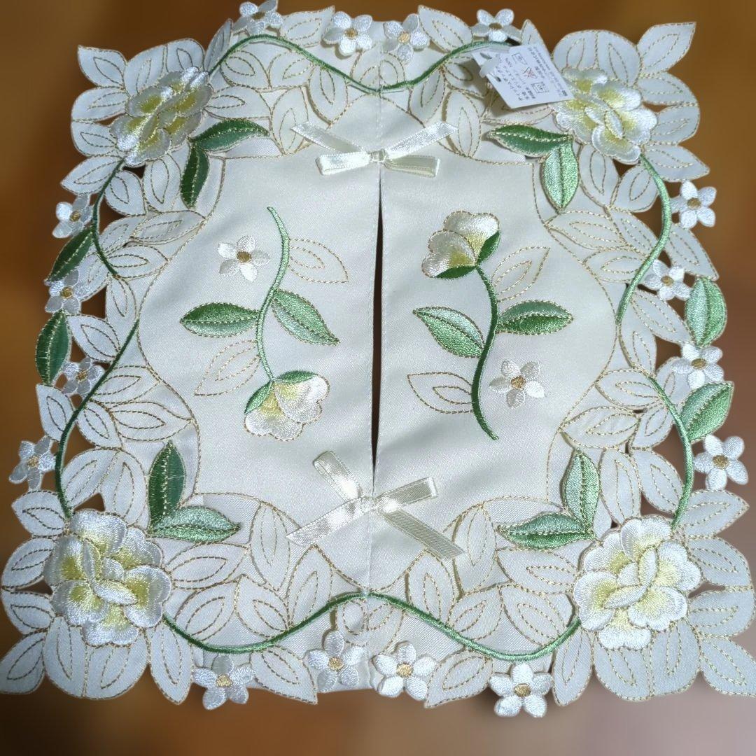 新品♪近沢レース☆川島織物セルコン☆カフェカーテンとティッシュケース