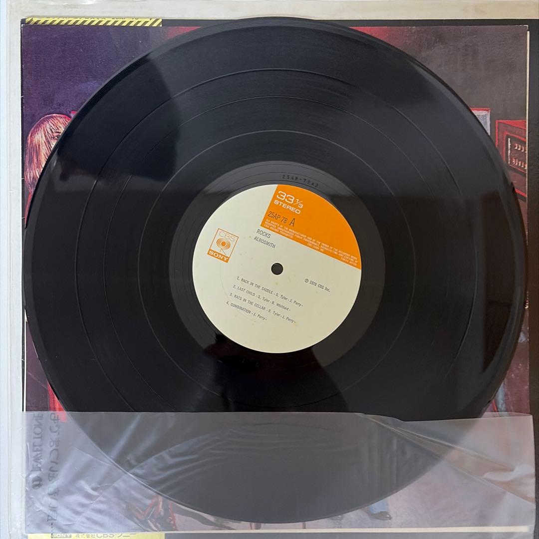 帯付レコード2枚セットROCKS / LIVE BOOTLEGエアロスミス LP