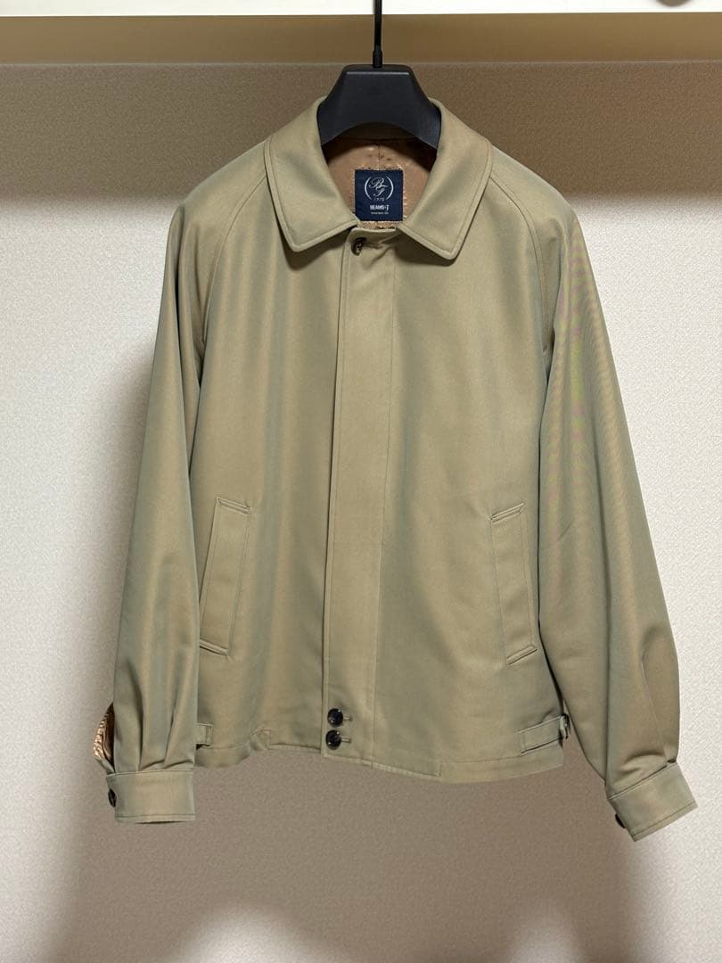【BEAMS F】コットンポリエステル ギャバジン ハリントンジャケット