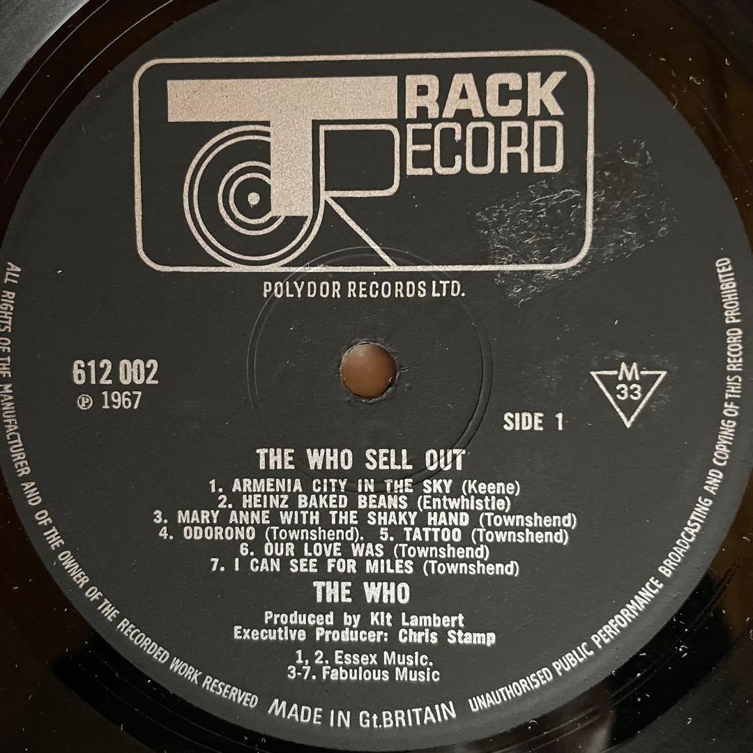 UKorg THE WHO SELL OUT MONO レコード