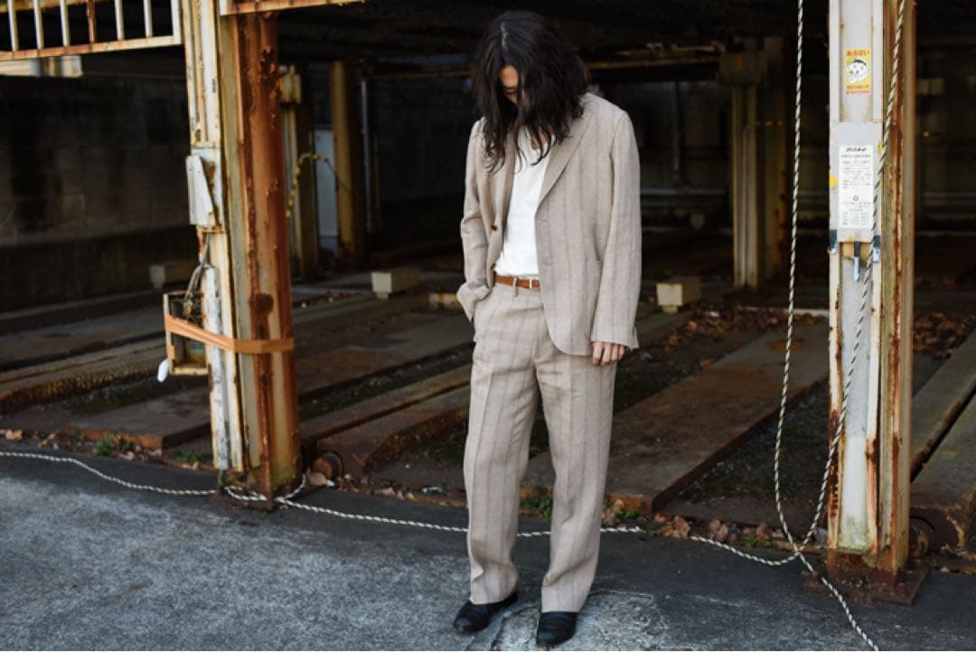 AURALEE LINEN WOOL SILK SHARK SKINセットアップ
