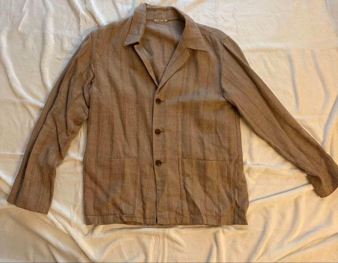 AURALEE LINEN WOOL SILK SHARK SKINセットアップ
