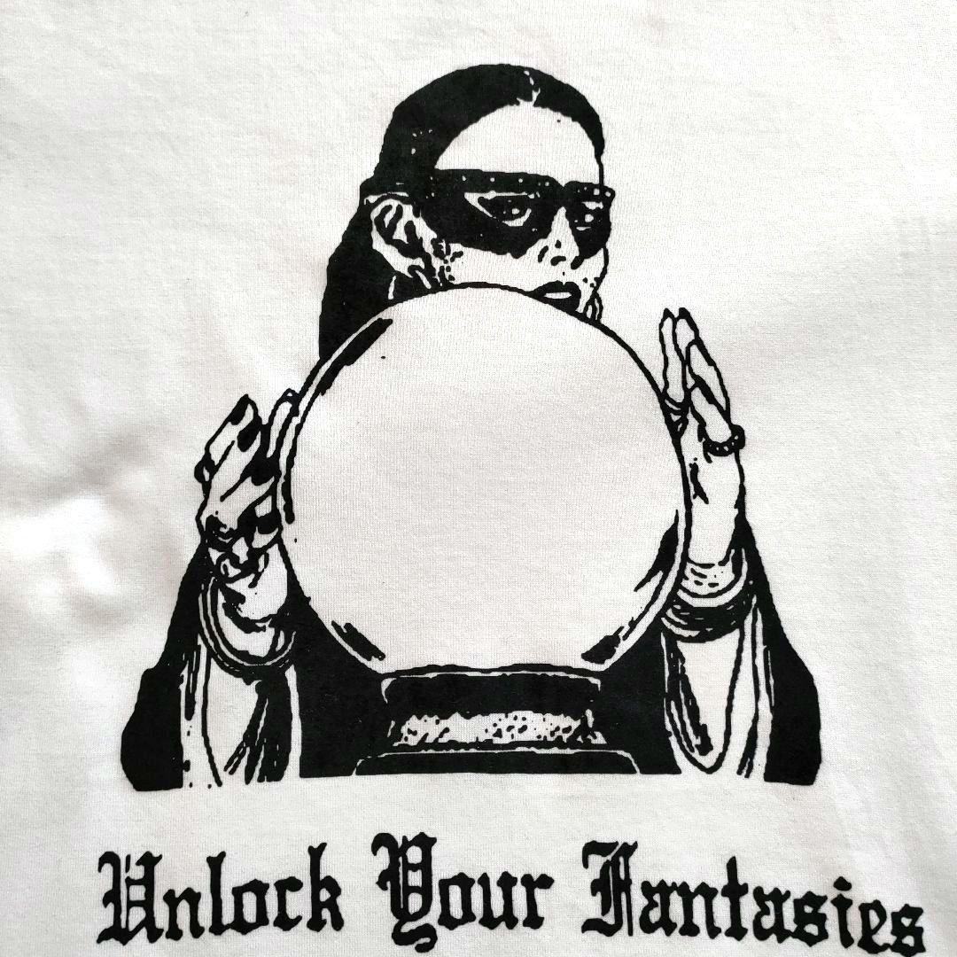 セリーヌ LADY WITH CRYSTAL BALL Tシャツ ホワイト S