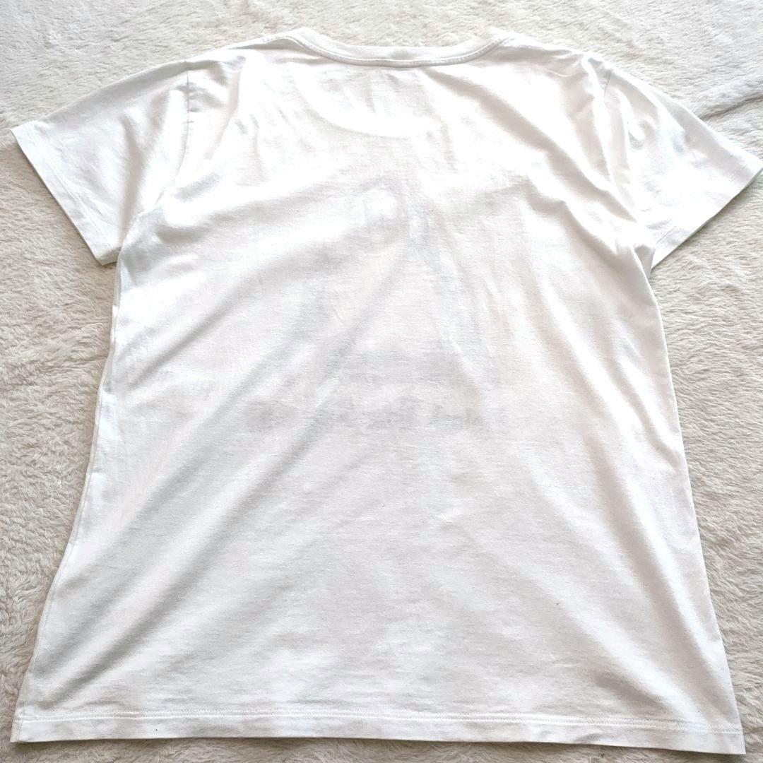 セリーヌ LADY WITH CRYSTAL BALL Tシャツ ホワイト S