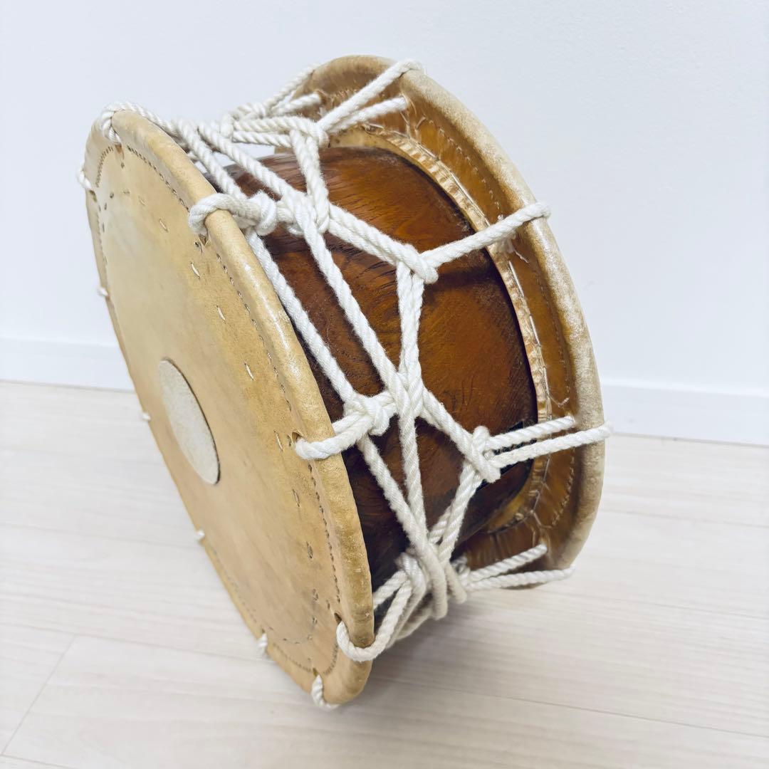 和太鼓 締太鼓 　佐藤栄吉商店 和太鼓 直径35cm（約1尺1寸）良音 両面補強