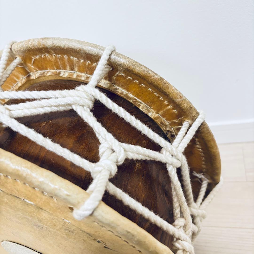 和太鼓 締太鼓 　佐藤栄吉商店 和太鼓 直径35cm（約1尺1寸）良音 両面補強