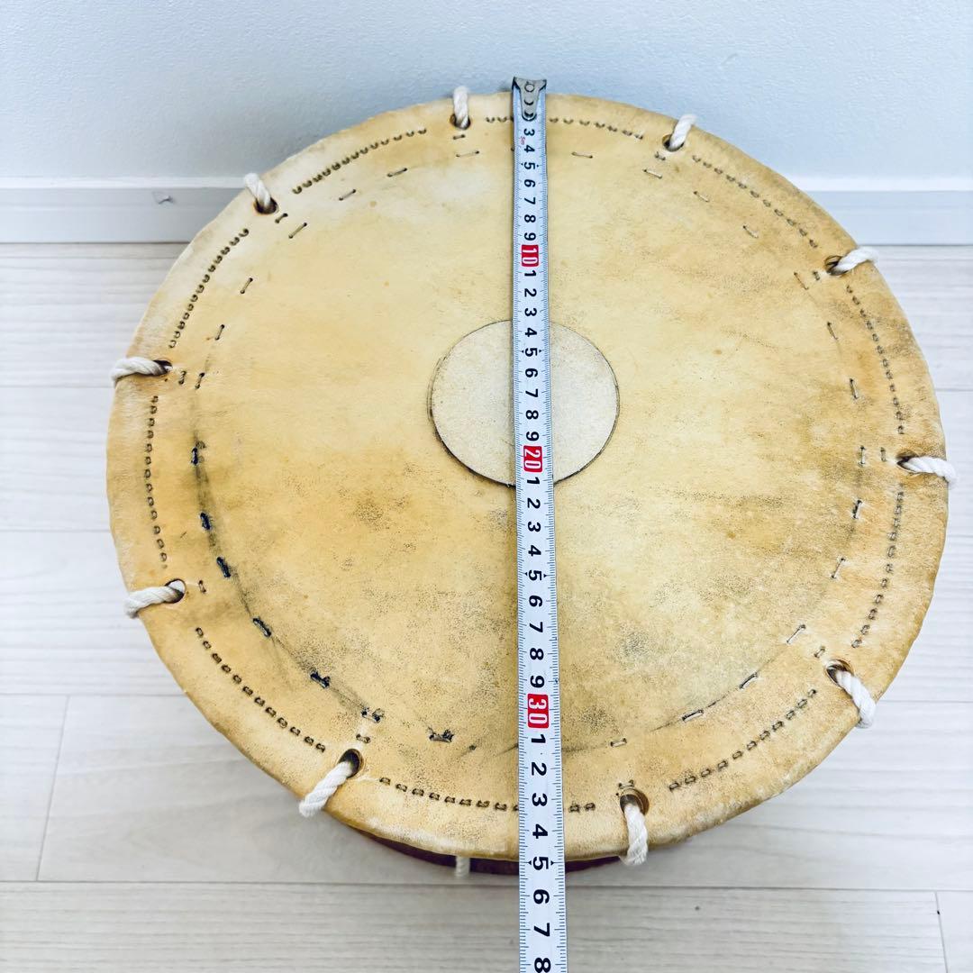 和太鼓 締太鼓 　佐藤栄吉商店 和太鼓 直径35cm（約1尺1寸）良音 両面補強