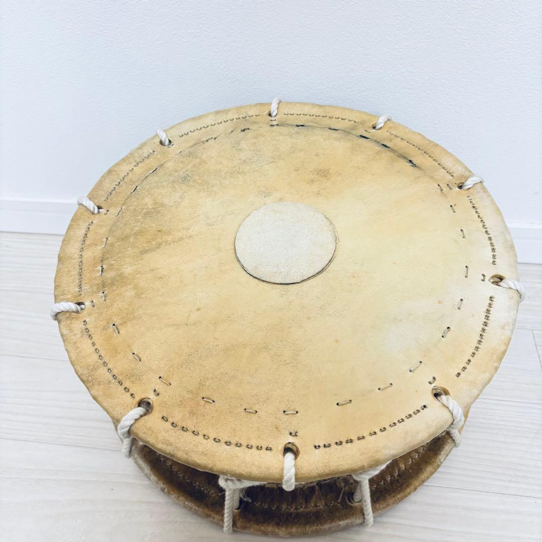 和太鼓 締太鼓 　佐藤栄吉商店 和太鼓 直径35cm（約1尺1寸）良音 両面補強