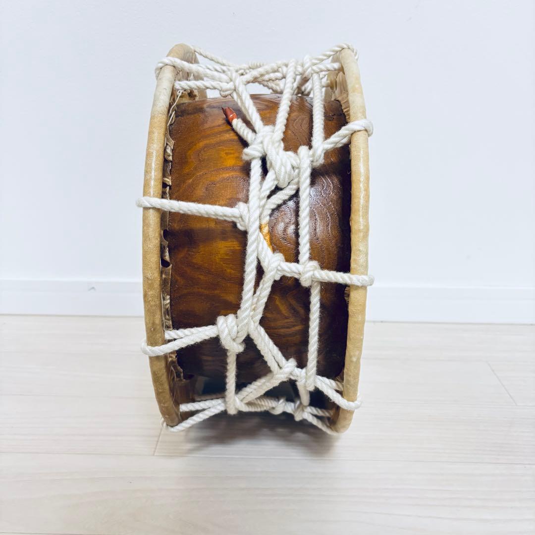 和太鼓 締太鼓 　佐藤栄吉商店 和太鼓 直径35cm（約1尺1寸）良音 両面補強