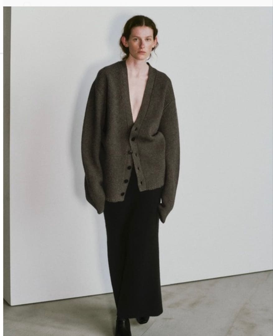 todayful Wool Ribknit Cardigan ニットカーディガン