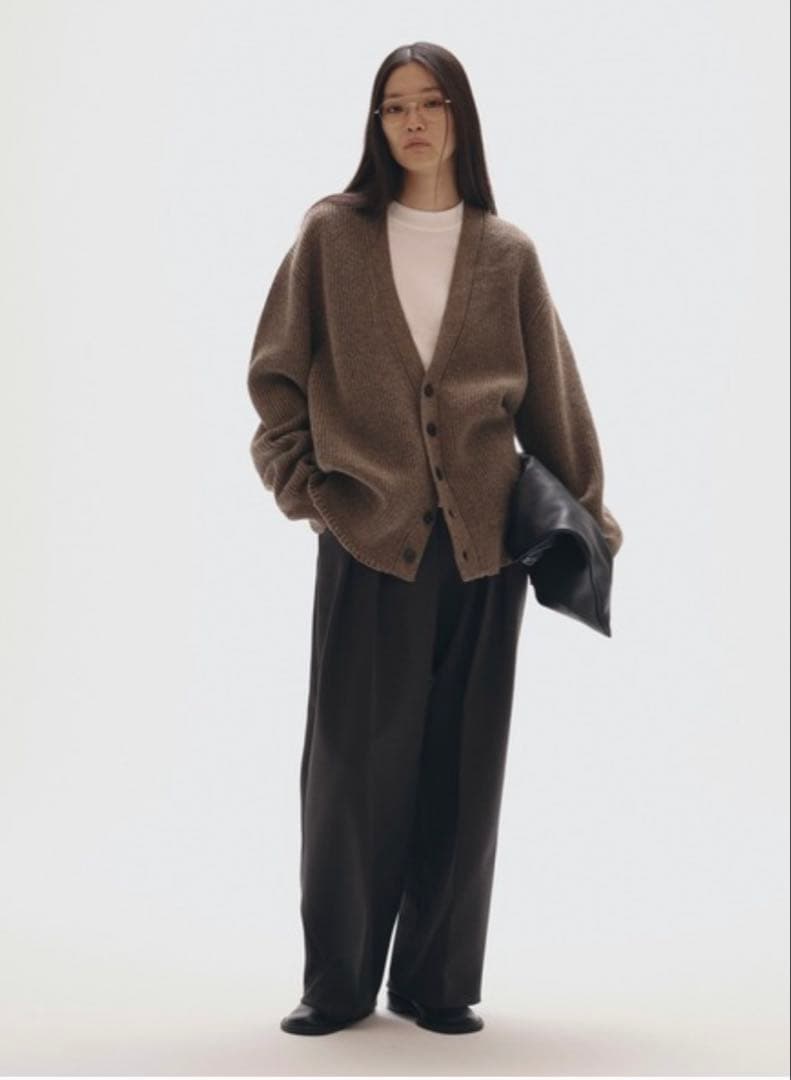 todayful Wool Ribknit Cardigan ニットカーディガン