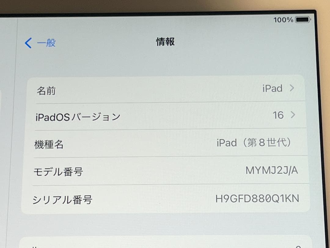 美品 iPad 第8世代 Cellular シルバー 32GB バッテリー良好
