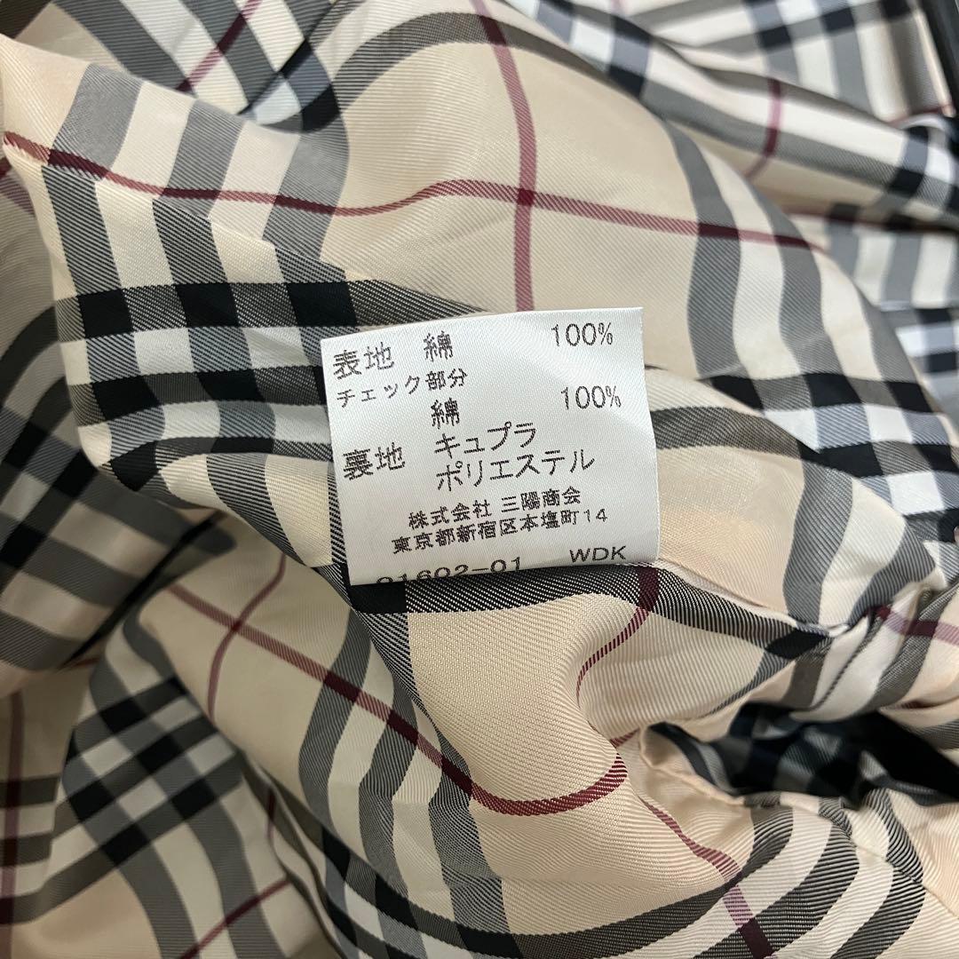 希少 バーバリーロンドン トレンチコート デニムライク グレー 11