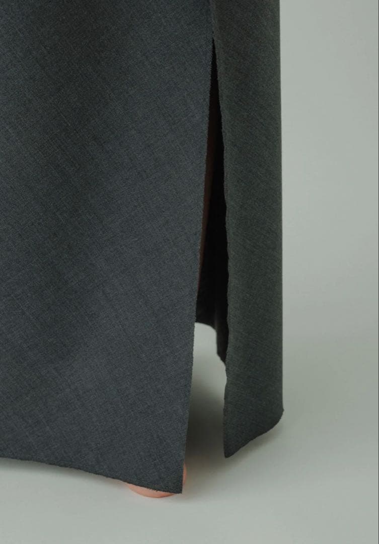 【yo BIOTOP】wool tight Aline skirt