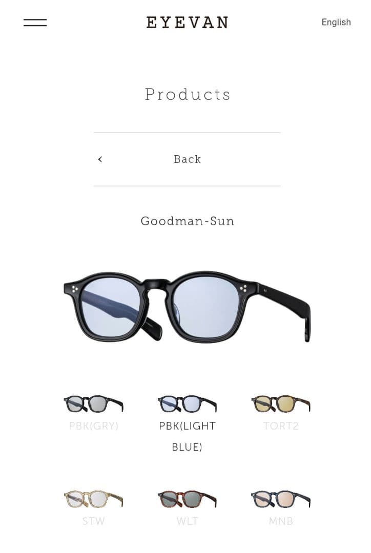 EYEVAN Goodmanサン 交換用純正ブルーレンズ付き