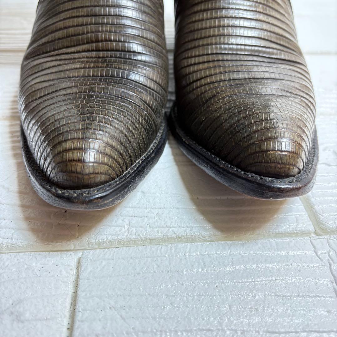 ✨TONY LAMA✨ ウエスタンブーツ リザード ウエスタンステッチ 希少品7