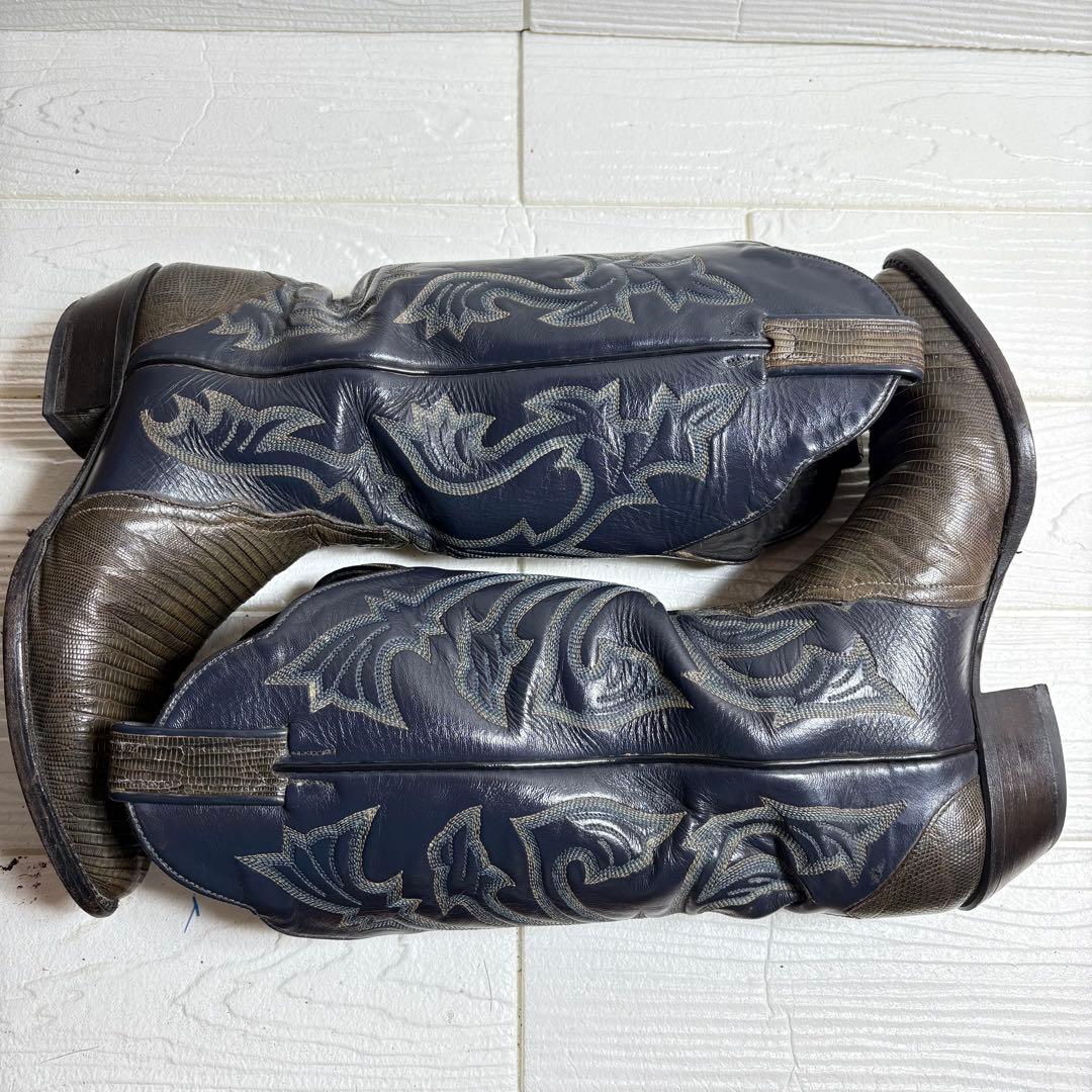 ✨TONY LAMA✨ ウエスタンブーツ リザード ウエスタンステッチ 希少品7
