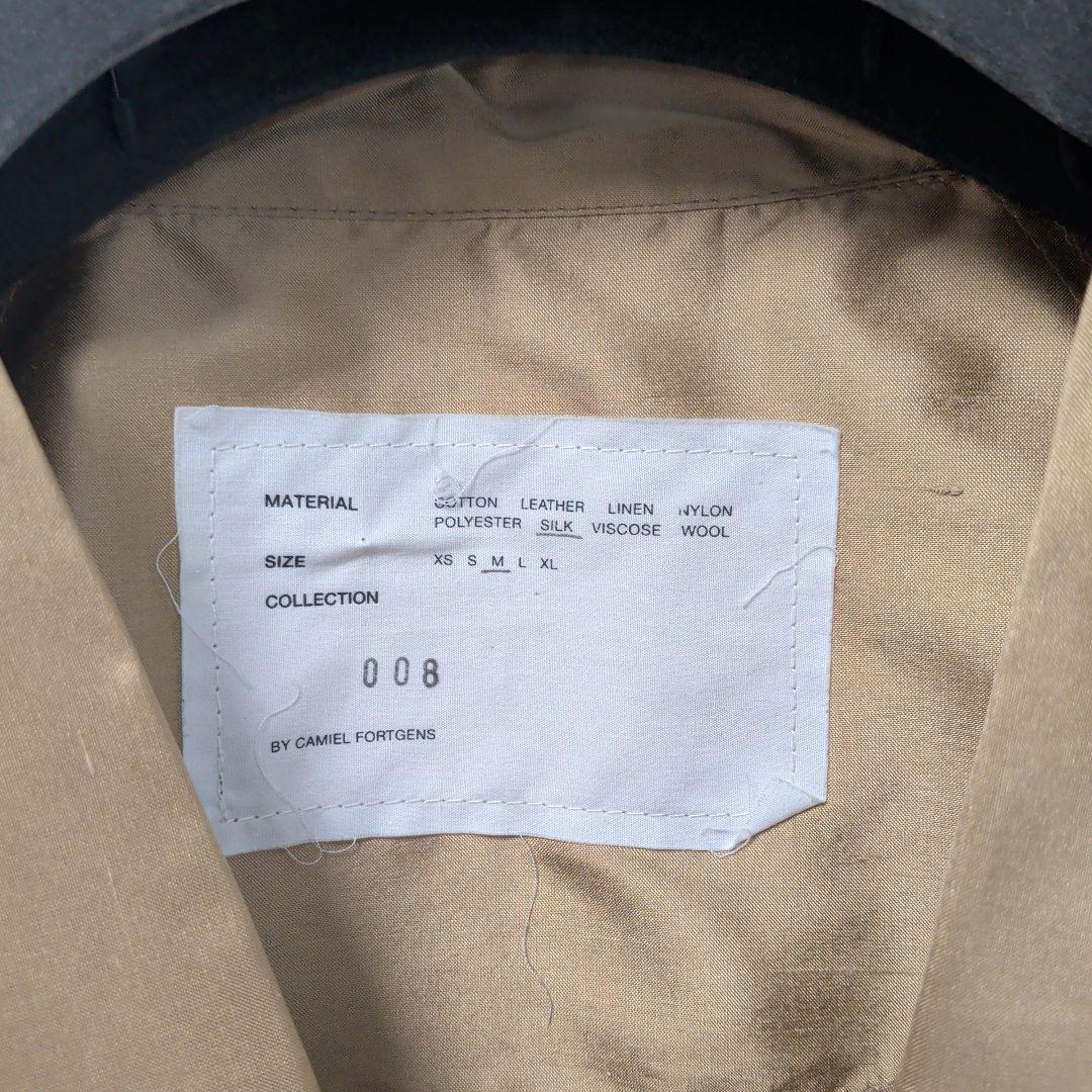 CAMIEL FORTGENS シルク フットボールシャツ M ベージュ 美品