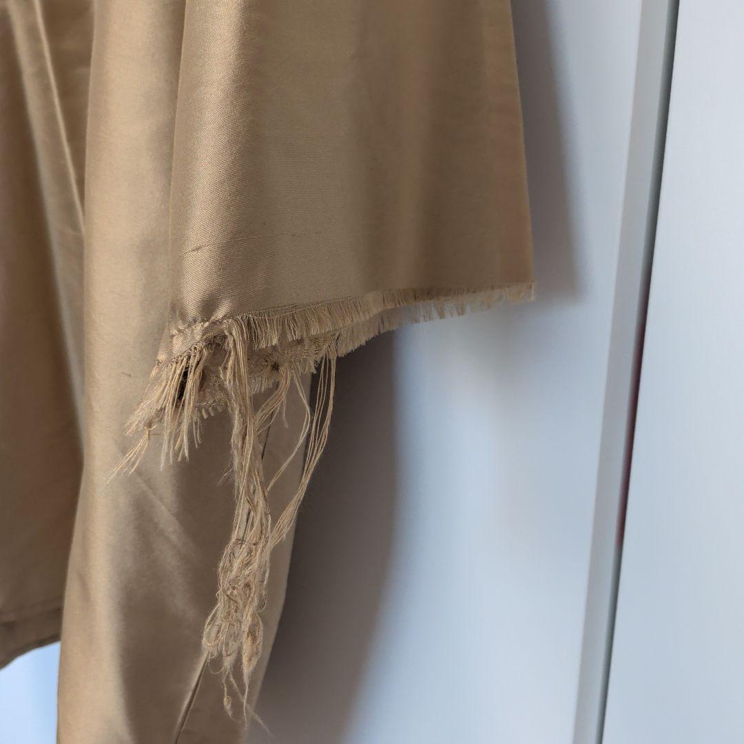 CAMIEL FORTGENS シルク フットボールシャツ M ベージュ 美品