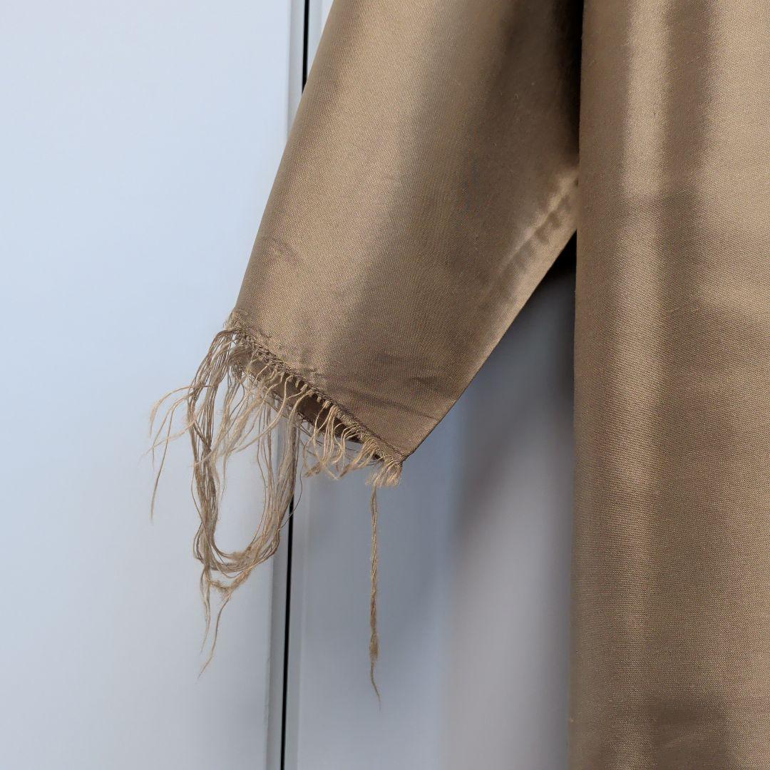 CAMIEL FORTGENS シルク フットボールシャツ M ベージュ 美品