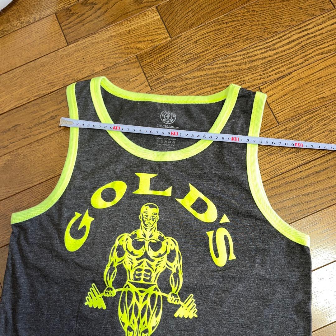 ゴールドジム　GOLD'S GYM リンガータンクトップ M グレー