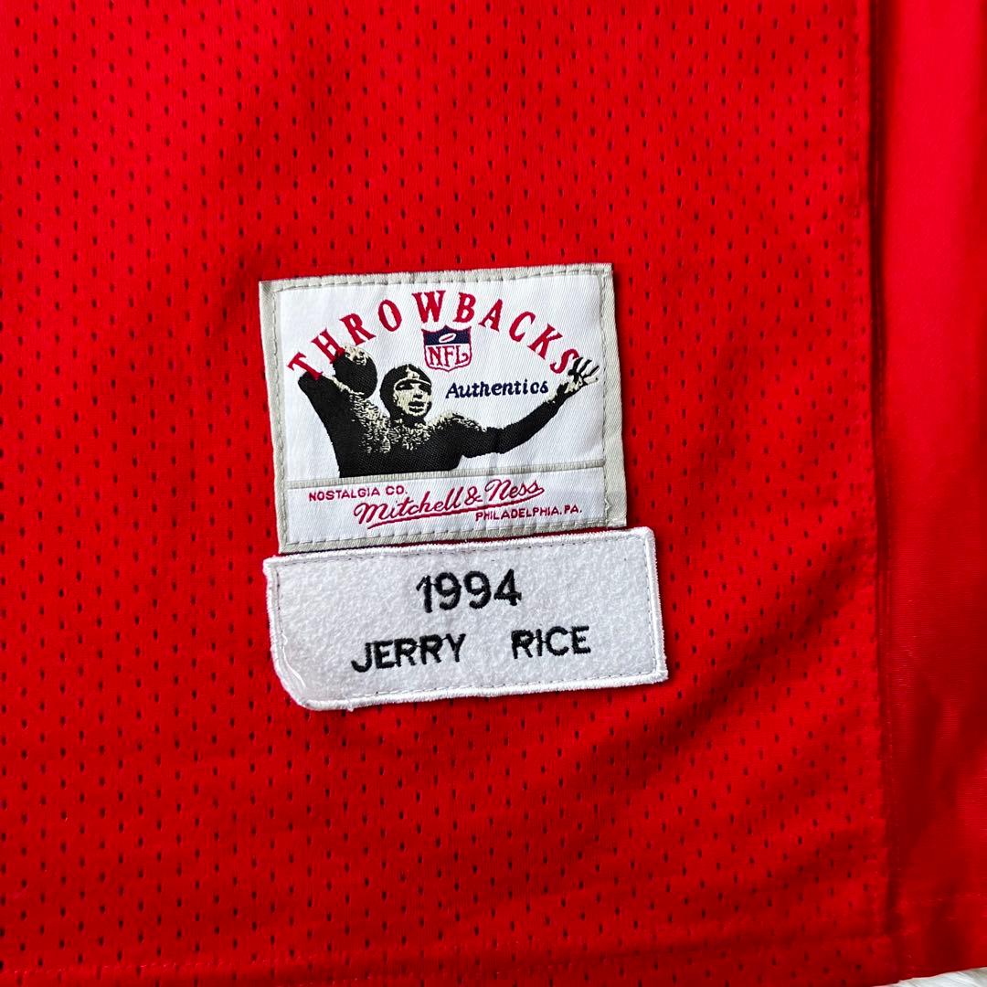 ミッチェルアンドネス NFL 49ers アメフト ゲームシャツ 刺繍 半袖