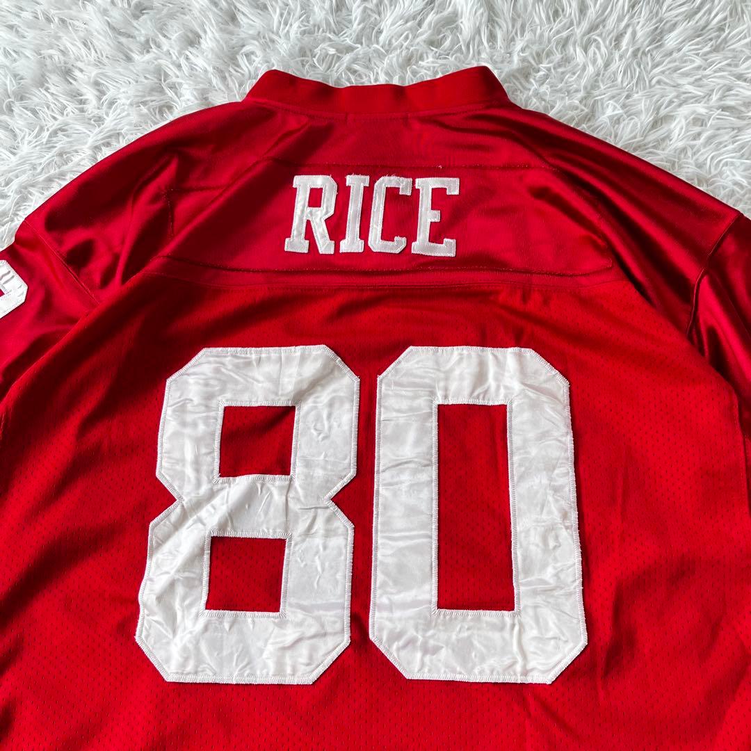 ミッチェルアンドネス NFL 49ers アメフト ゲームシャツ 刺繍 半袖