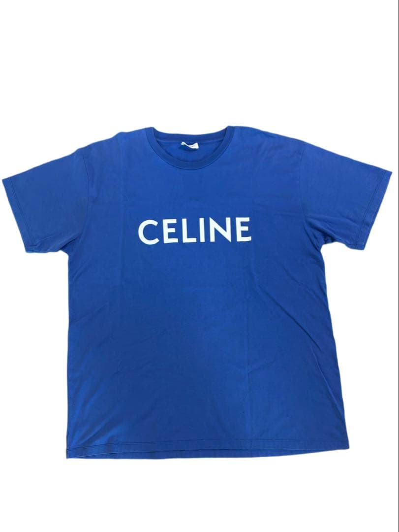 【Iceland】セリーヌ CELINE ロゴT クルーネック 半袖 L
