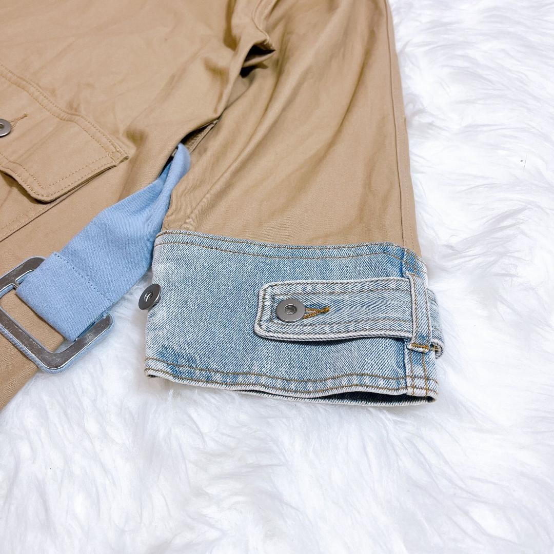 アメリ　DENIM BALMACAAN COAT ステンカラーコート