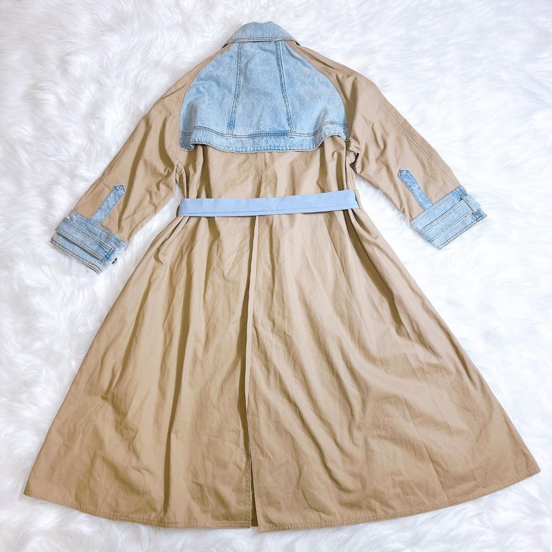 アメリ　DENIM BALMACAAN COAT ステンカラーコート