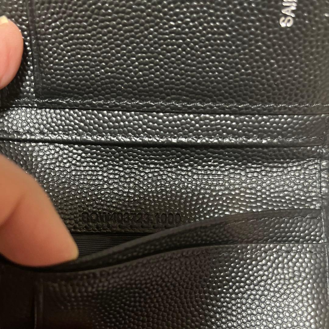 サンローラン二つ折り財布　ブラック新品同様◼️ Saint Laurent