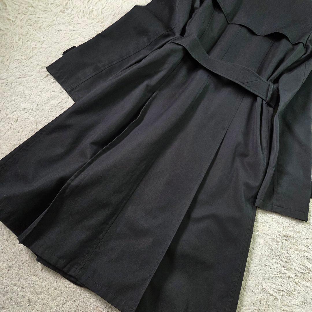 美品 バーバリー シングル トレンチコート ノバチェック ライナー ブラック S