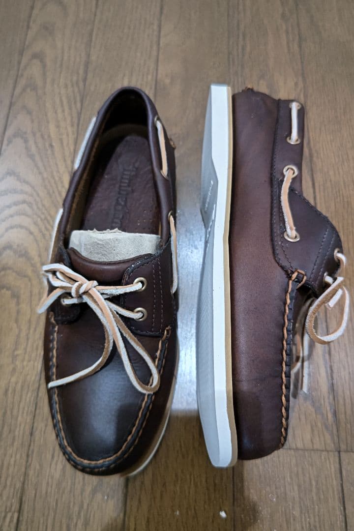 Timberland デッキシューズ レザー茶27.5cm【新品未使用】