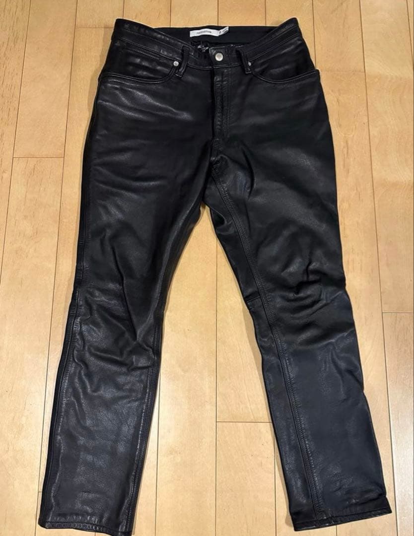 nonnative ノンネイティブ カウレザー パンツ 革