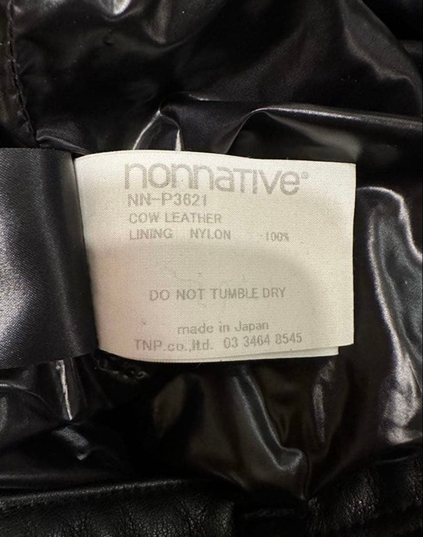 nonnative ノンネイティブ カウレザー パンツ 革
