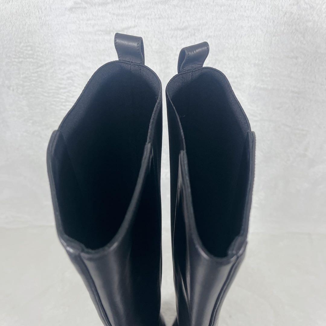 美品✨セルジオロッシ サイドゴア ロングブーツ ストレッチ 黒 36 23cm