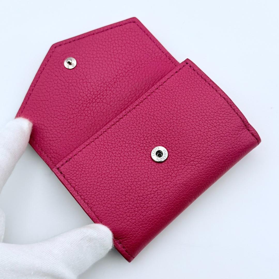 ルイヴィトン ポルトフォイユ ロック ミニ 三つ折り財布 ピンク
