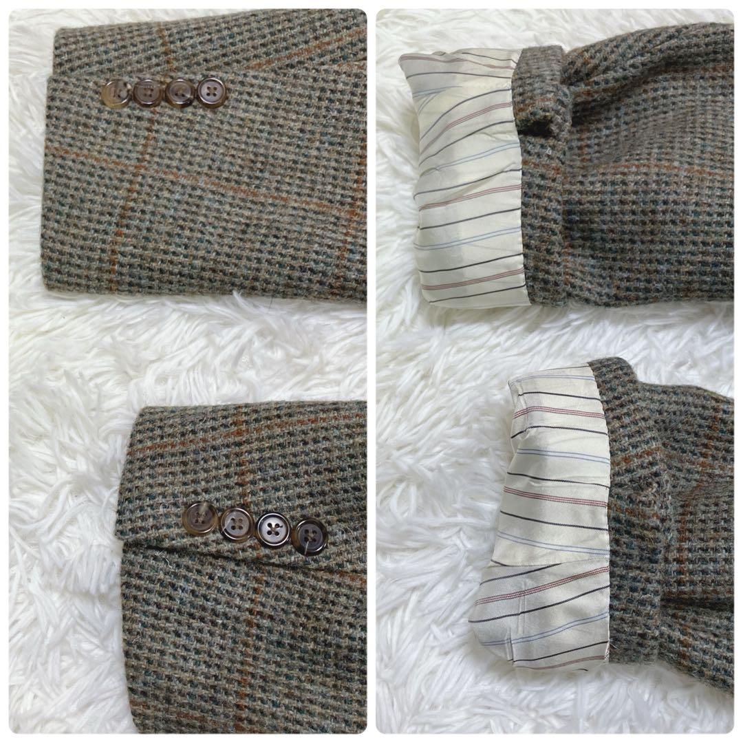 【美品】テーラードジャケット　ポロラルフローレン　ツイード　チェック　90s L