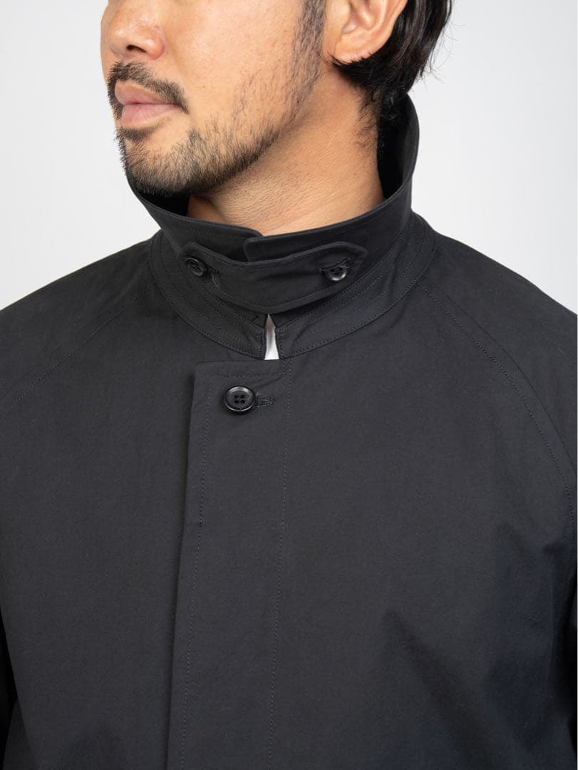 ジャケット・アウター OVY Cotton Bal Collar Over Coat (black)